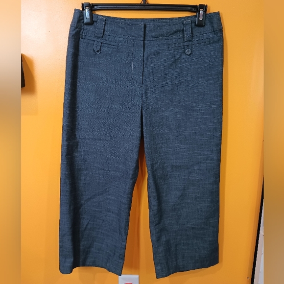 Apt 9 Stretch Maxwell Gray Cropped Pants Size 12 - Picture 6 of 12